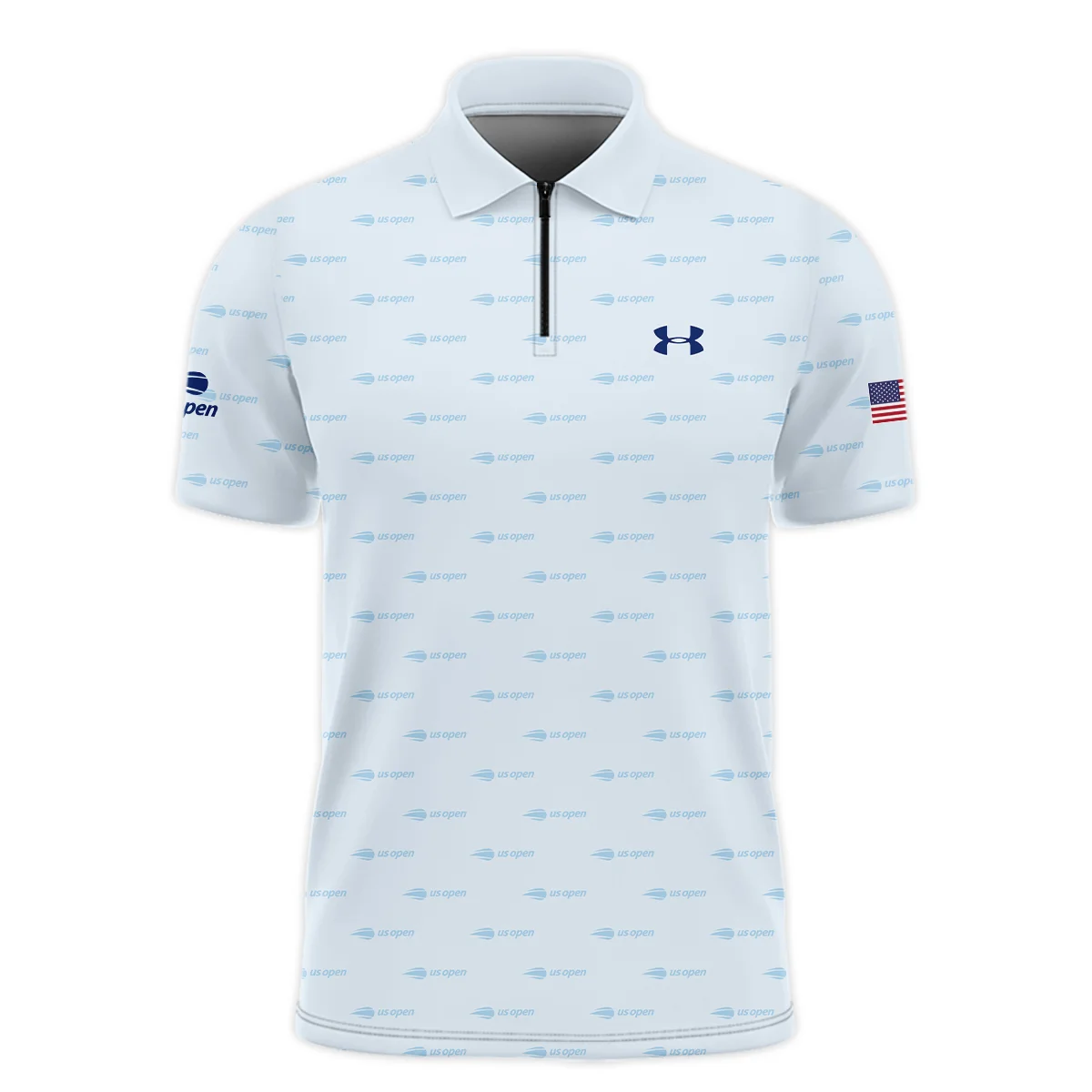 Tennis Love Sport Mix Color US Open Tennis Champions Under Armour Zipper Polo Shirt Style Classic Zipper Polo Shirt For Men