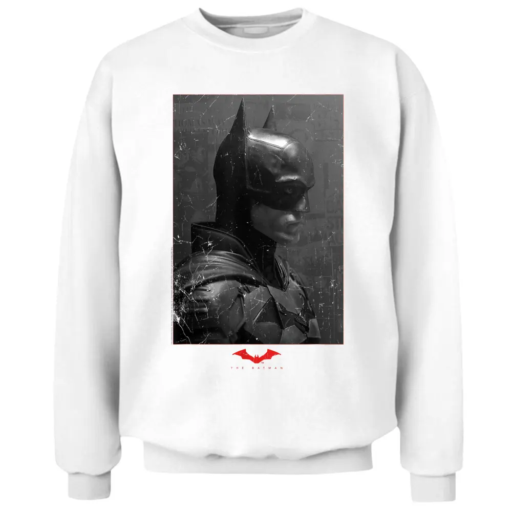 The Batman Worn Portrait Pullover Sweatshirt