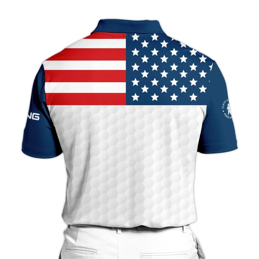 The Golfing Legend Golf 124th U.S. Open Pinehurst Ping Zipper Polo Shirt Style Classic