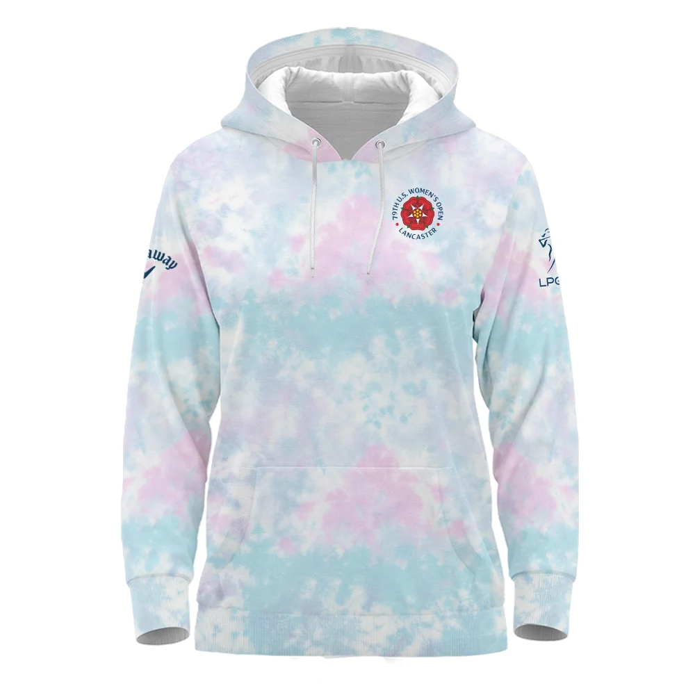 Tie dye Pattern 79th U.S. Women’s Open Lancaster Callaway Hoodie Shirt Blue Mix Pink All Over Print Hoodie Shirt