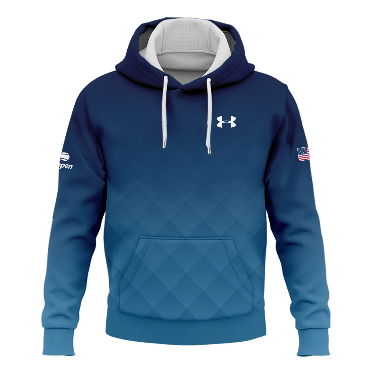 Under Armour Blue Abstract Background US Open Tennis Champions Hoodie Shirt Style Classic Hoodie Shirt