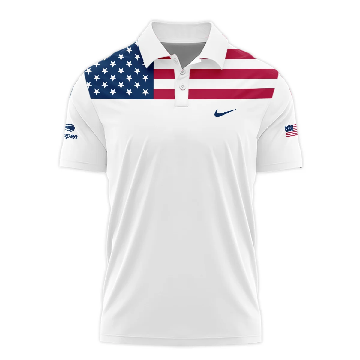 US Open Tennis Champions Nike USA Flag White Unisex T-Shirt Style Classic T-Shirt