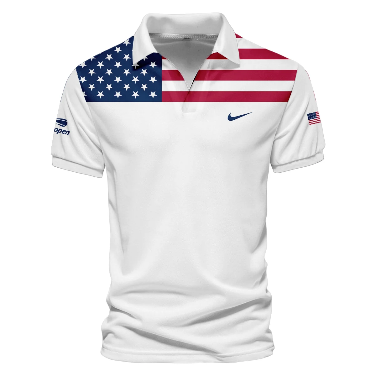 US Open Tennis Champions Nike USA Flag White Quarter-Zip Jacket Style Classic Quarter-Zip Jacket