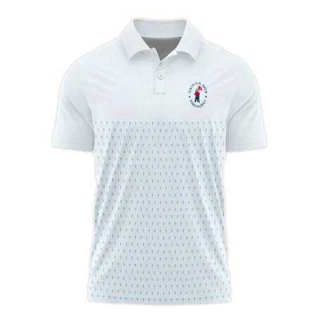 U.S Open Trophy Pattern Light Blue 124th U.S. Open Pinehurst Callaway Polo Shirt Style Classic Polo Shirt For Men