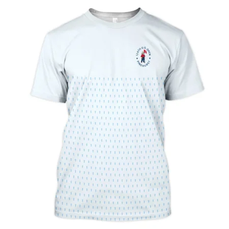 U.S Open Trophy Pattern Light Blue 124th U.S. Open Pinehurst Callaway Unisex T-Shirt Style Classic T-Shirt