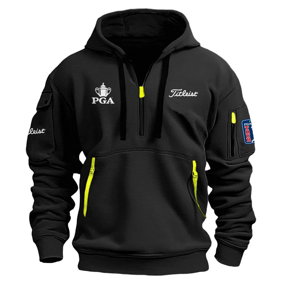 Khaki Color Brand Rolex Hoodie Half Zipper PGA Championship Gift For Fans