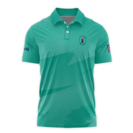 Golf Sport Pattern Green Mix Color 124th U.S. Open Pinehurst Titleist Polo Shirt Style Classic