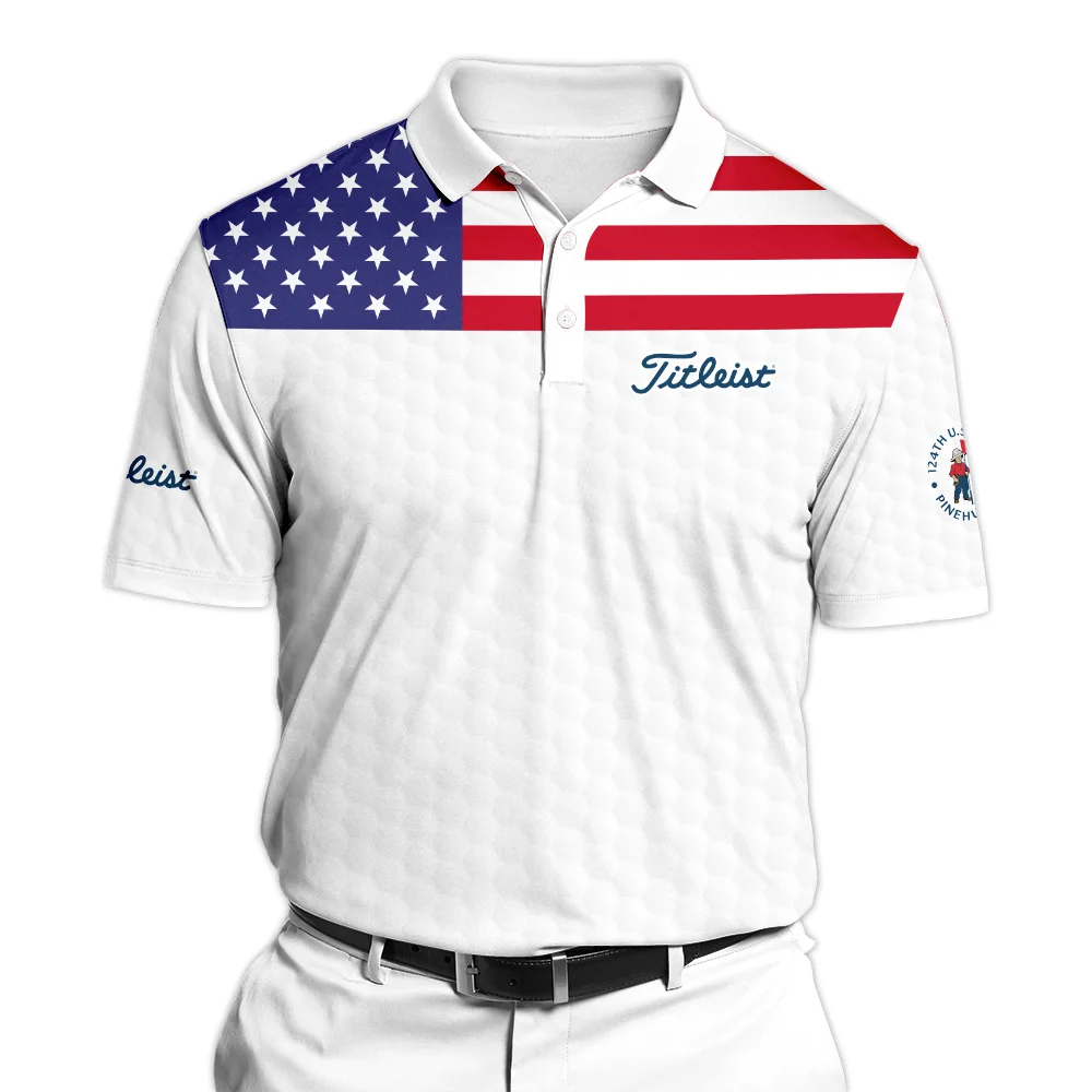 Titleist 124th U.S. Open Pinehurst Unisex Sweatshirt USA Flag Golf Pattern All Over Print Sweatshirt