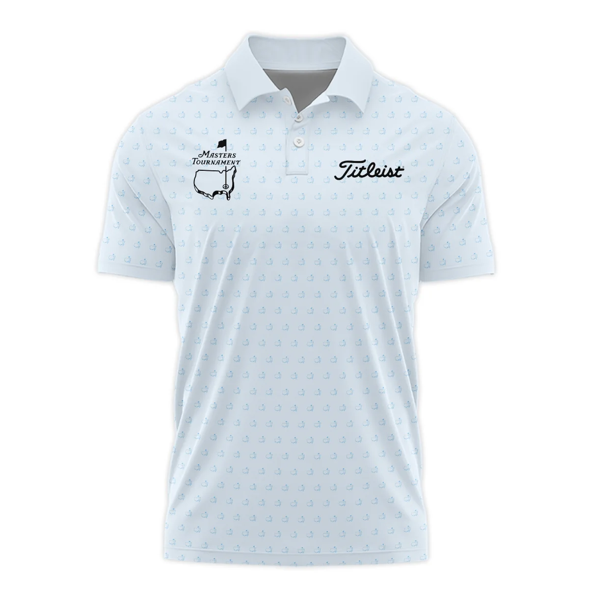 Pattern Masters Tournament Titleist Zipper Hoodie Shirt White Light Blue Color Pattern Logo  Zipper Hoodie Shirt