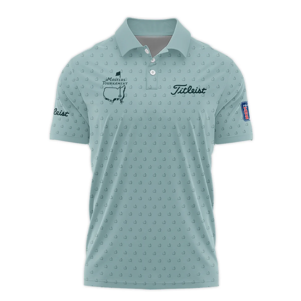 Golf Pattern Masters Tournament Titleist Sleeveless Jacket Cyan Pattern All Over Print Sleeveless Jacket