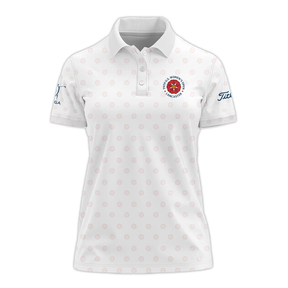 Golf Pattern 79th U.S. Women’s Open Lancaster Titleist Sleeveless Polo Shirt White Color All Over Print Sleeveless Polo Shirt For Woman