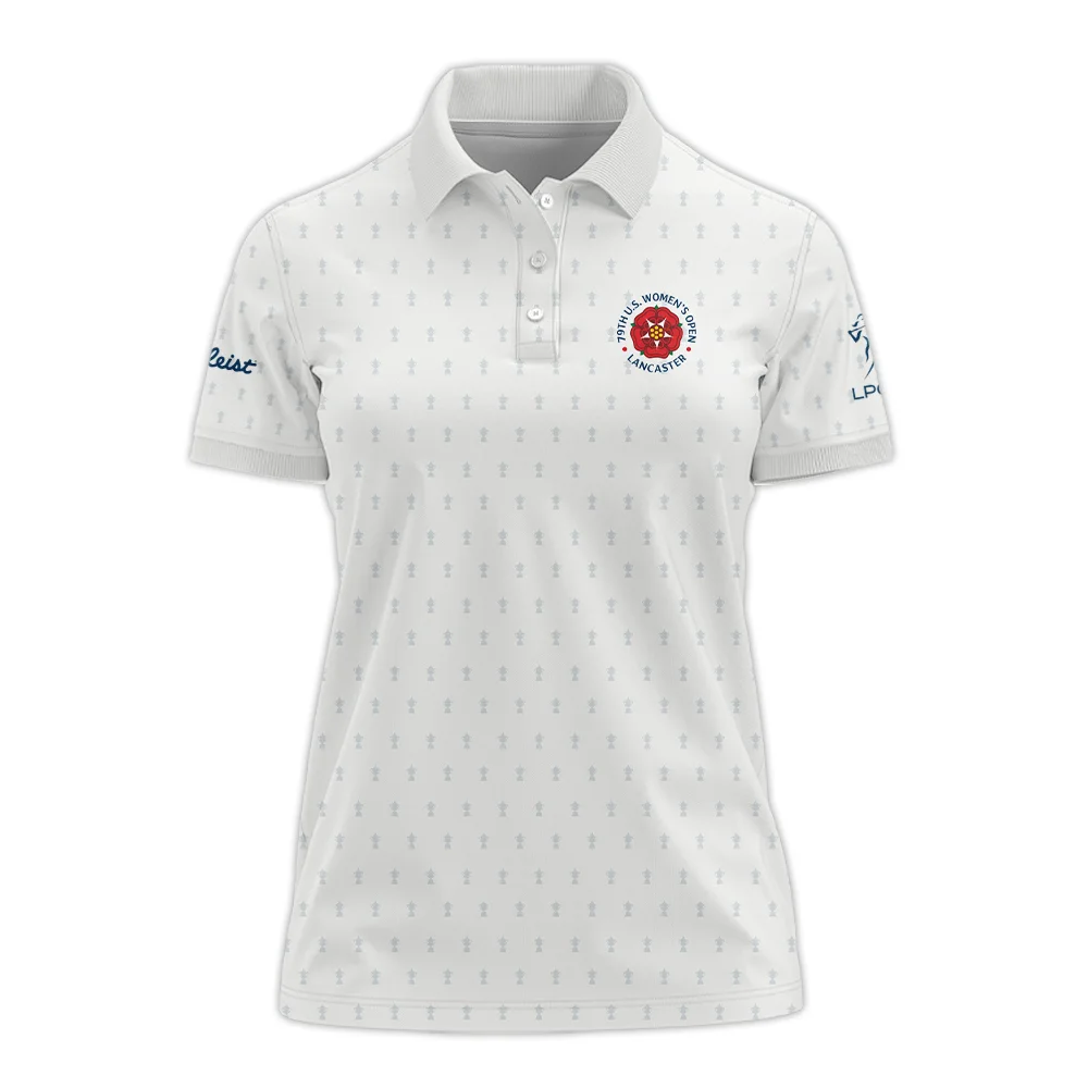 Golf Pattern Cup 79th U.S. Women’s Open Lancaster Titleist Polo Shirt Golf Sport White All Over Print Polo Shirt For Woman
