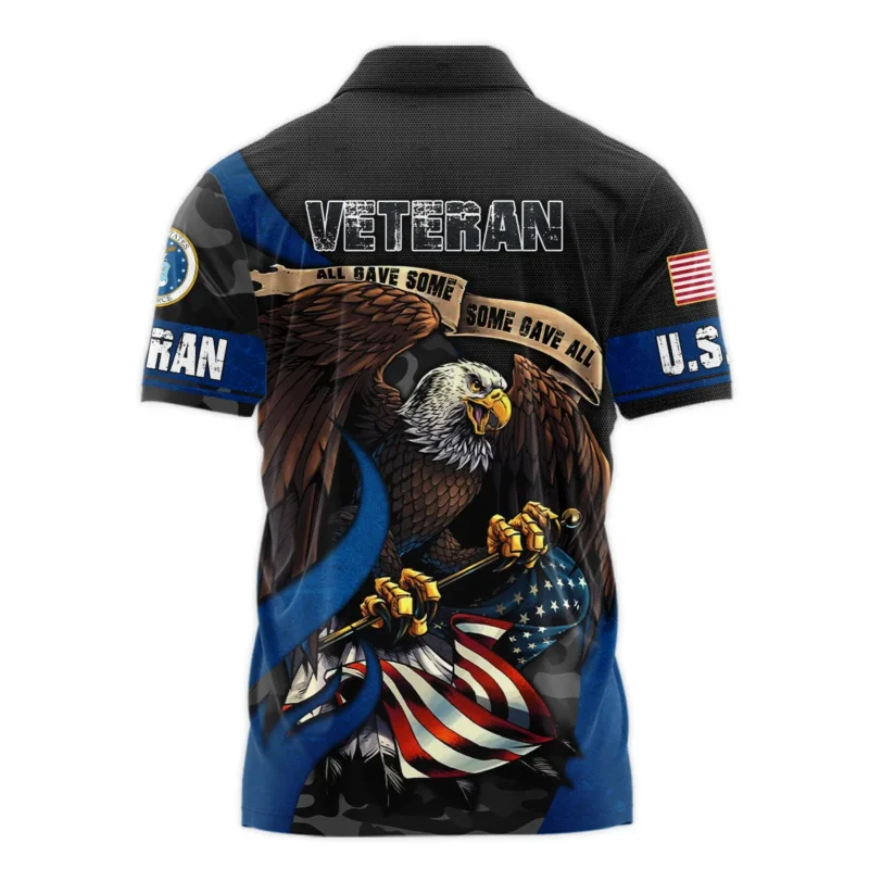 All Gave Some Some Gave All Veteran Eagle Flag U.S. Air Force Veterans All Over Prints Polo Shirt