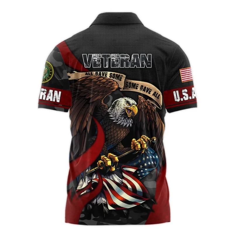 All Gave Some Some Gave All Veteran Eagle Flag U.S. Army Veterans All Over Prints Polo Shirt