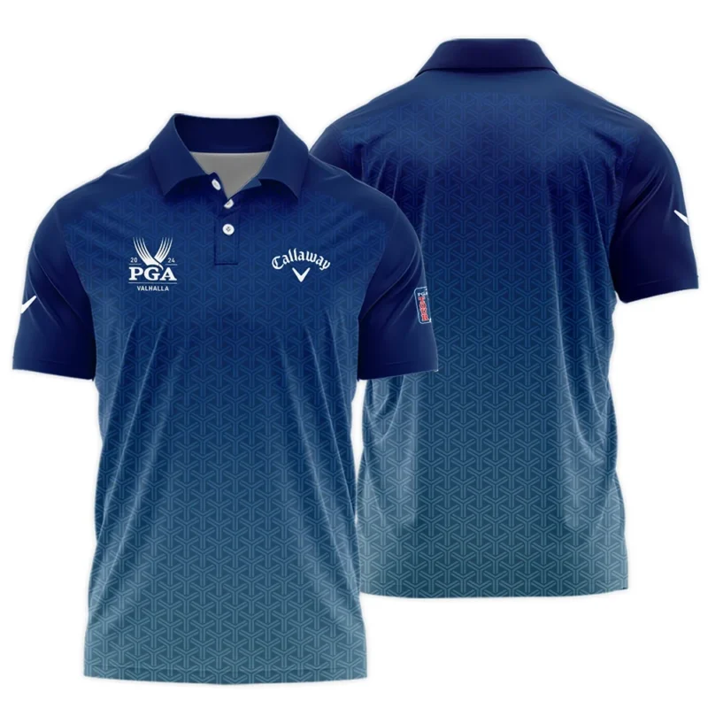 Golf Sport Pattern Blue Sport Uniform 2024 PGA Championship Valhalla Callaway Polo Shirt Style Classic