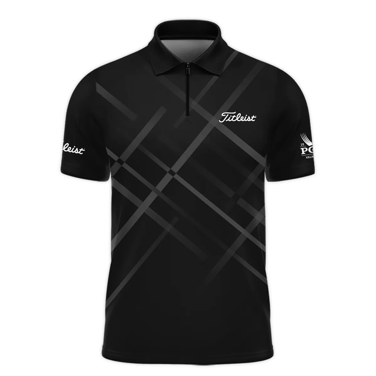 Golf Pattern 2024 PGA Championship Valhalla Titleist Quarter-Zip Polo Shirt
