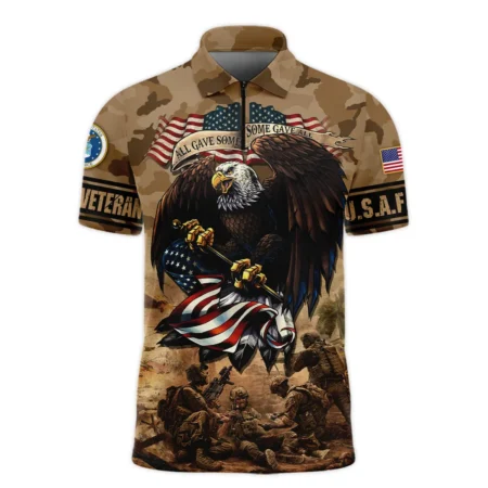 Veteran Camo Eagle All Gave Some Some Gave All U.S. Air Force Veterans All Over Prints Unisex T-Shirt