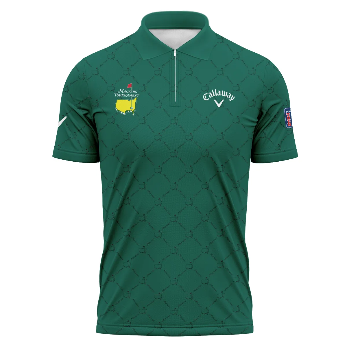 Golf Sport Pattern Color Green Mix Black Masters Tournament Callaway Quarter-Zip Jacket Style Classic