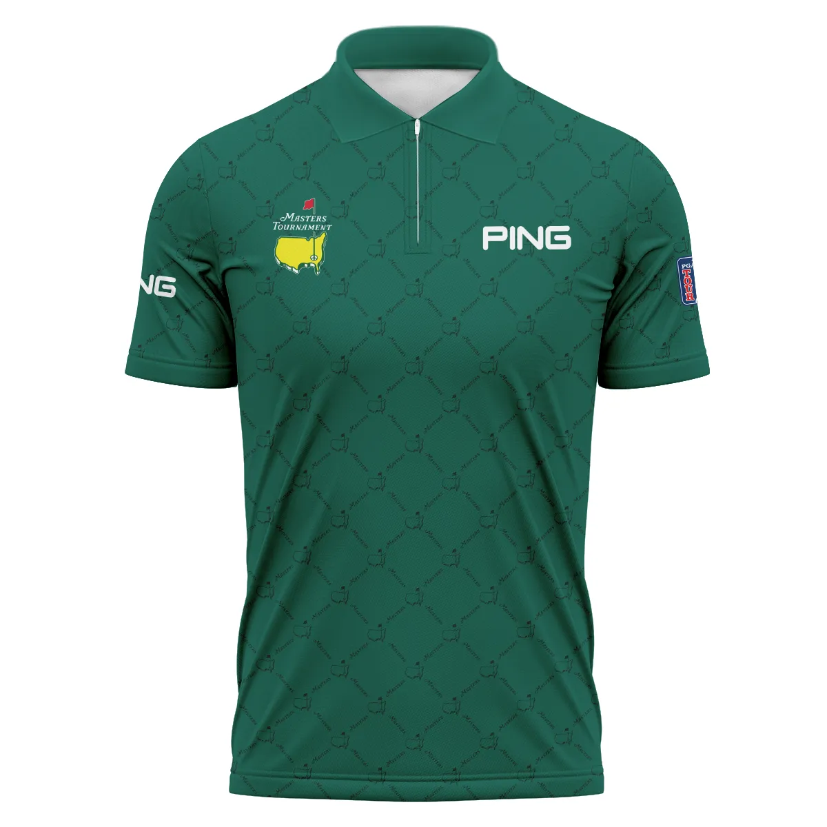 Golf Sport Pattern Color Green Mix Black Masters Tournament Ping Polo Shirt Style Classic