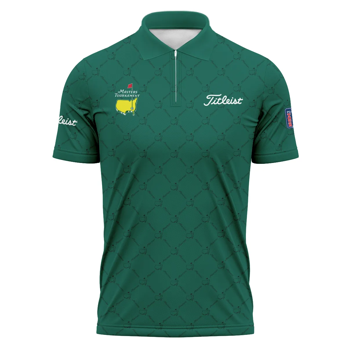 Golf Sport Pattern Color Green Mix Black Masters Tournament Titleist Quarter-Zip Jacket Style Classic