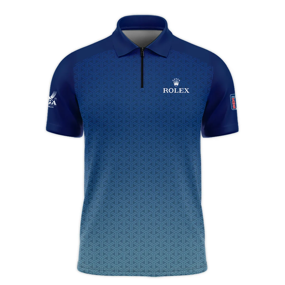 Golf Sport Pattern Blue Sport Uniform 2024 PGA Championship Valhalla Rolex Sleeveless Jacket Style Classic