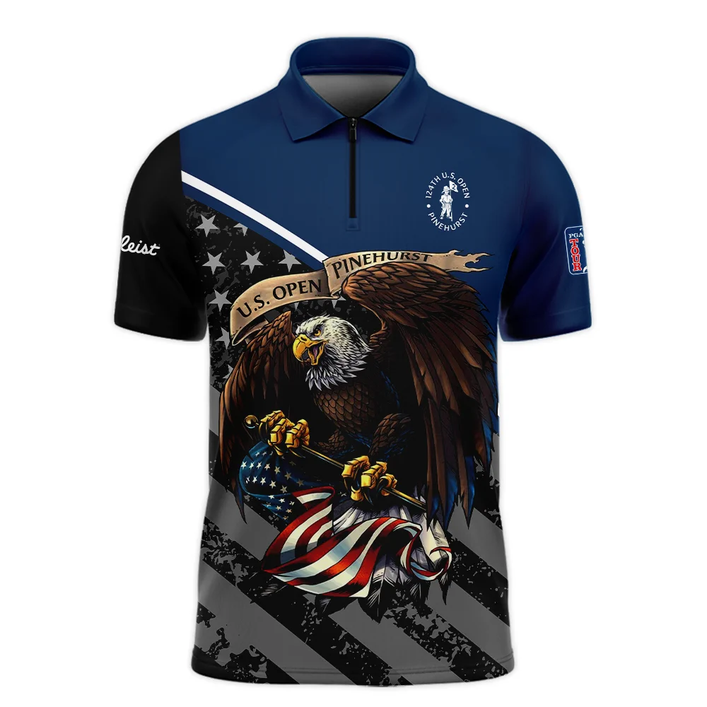Special Version 124th U.S. Open Pinehurst Titleist Unisex T-Shirt Color Blue Eagle USA  T-Shirt
