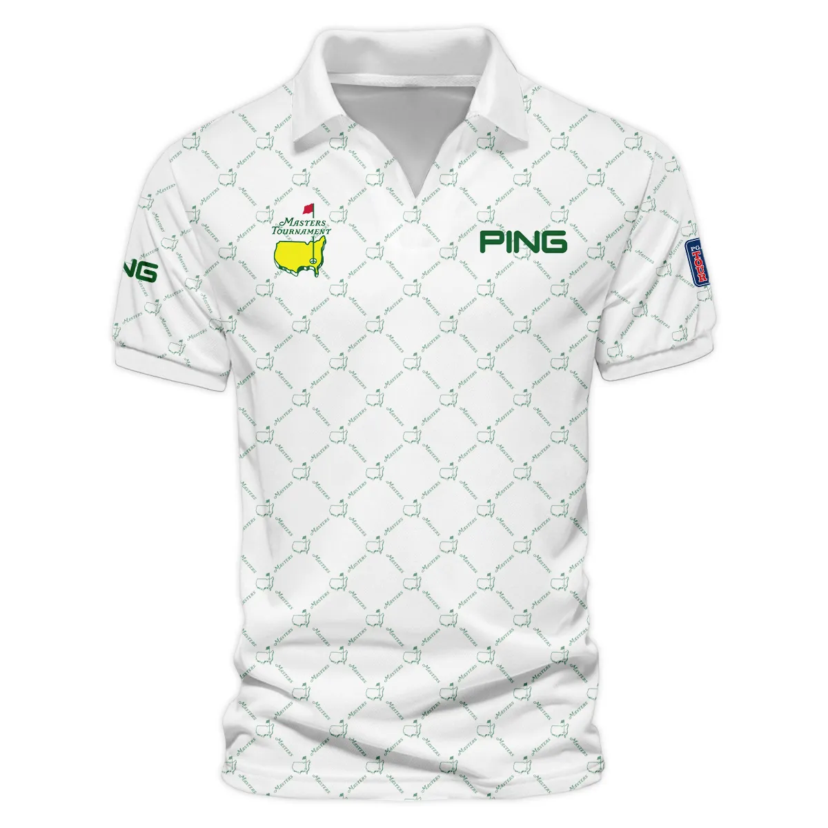 Golf Sport Pattern Color White Mix Masters Tournament Ping Vneck Polo Shirt Style Classic