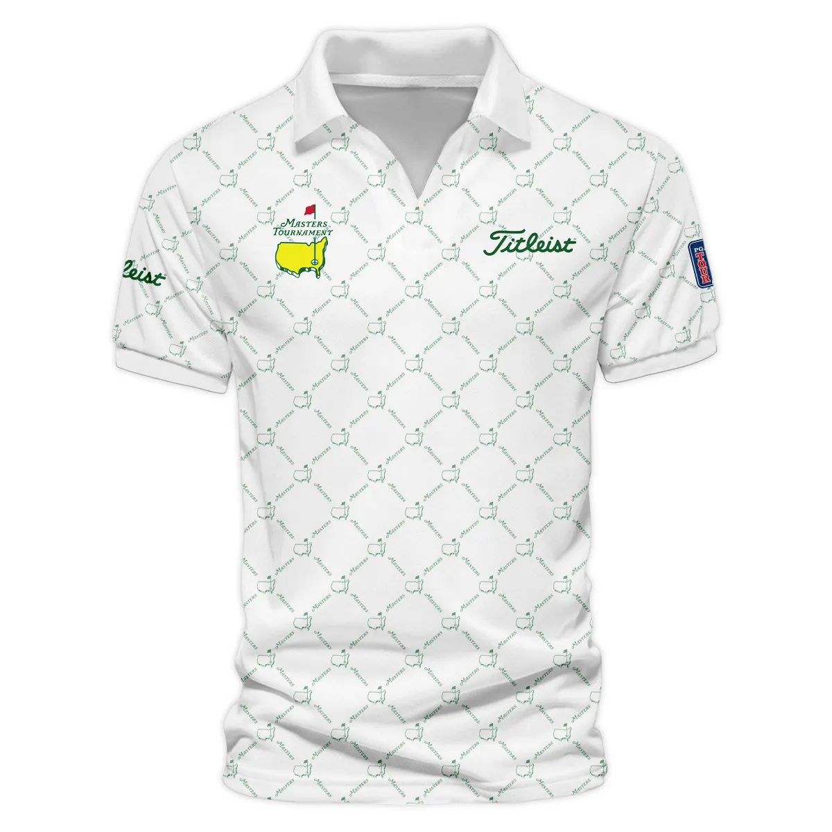 Golf Sport Pattern Color White Mix Masters Tournament Titleist Polo Shirt Style Classic