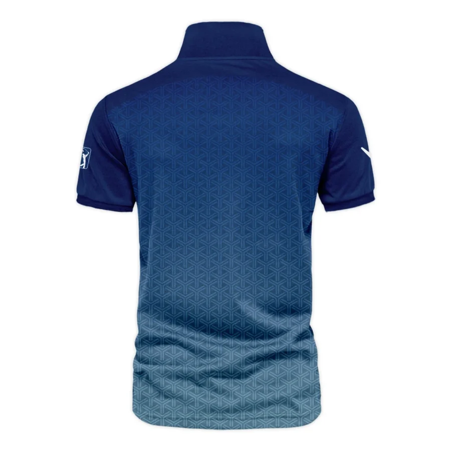 Golf Sport Pattern Blue Sport Uniform 2024 PGA Championship Valhalla Callaway Vneck Polo Shirt Style Classic