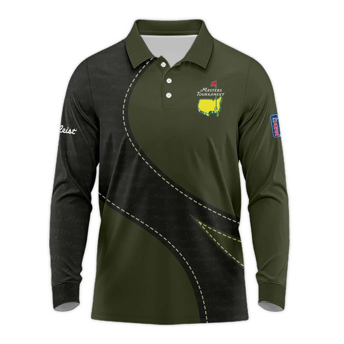 Pattern Military Green Masters Tournament Titleist Quarter-Zip Jacket Style Classic Quarter-Zip Jacket