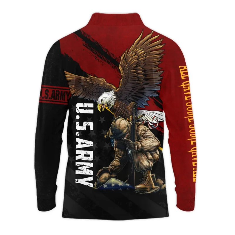 Veteran Eagle All Gave Some Some Gave All U.S. Army Veterans All Over Prints Long Polo Shirt