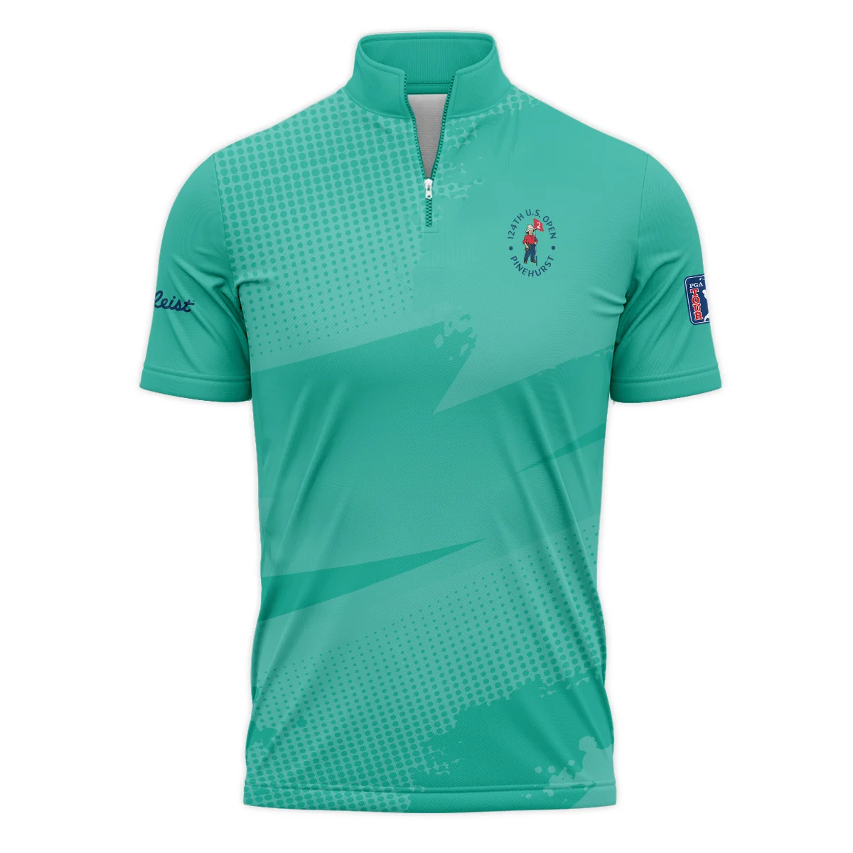 Golf Sport Pattern Green Mix Color 124th U.S. Open Pinehurst Ping Polo Shirt Style Classic
