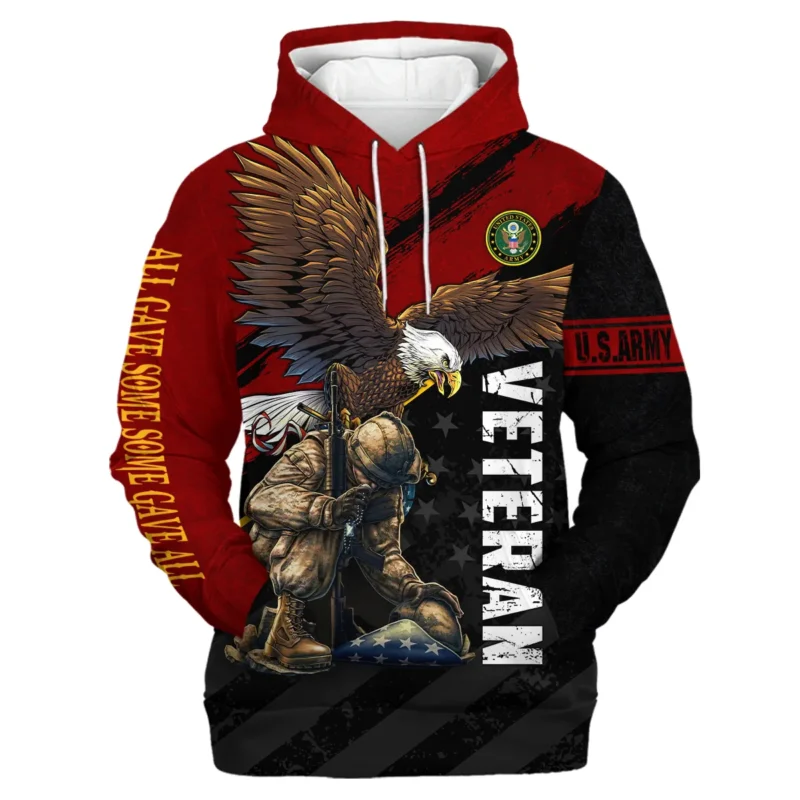 Veteran Eagle All Gave Some Some Gave All U.S. Army Veterans All Over Prints Hoodie Shirt