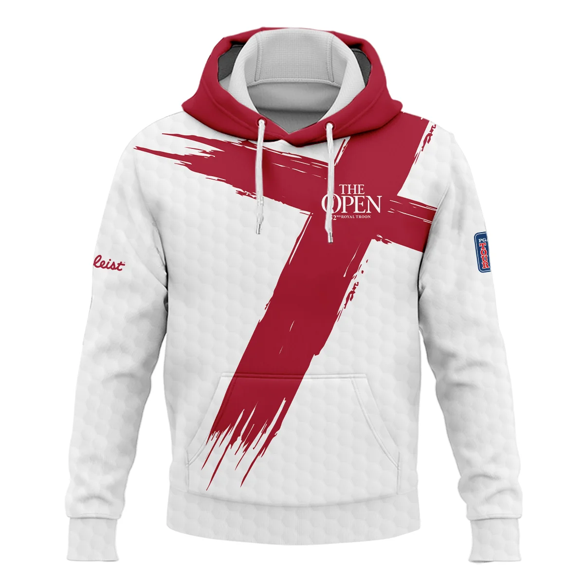 Titleist 152nd The Open Championship Golf Sport Hoodie Shirt Red White Golf Pattern All Over Print Hoodie Shirt
