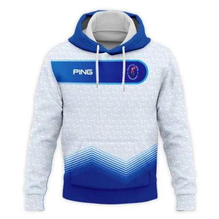 124th U.S. Open Pinehurst Blue Gradient Pattern White  Ping Hoodie Shirt Style Classic