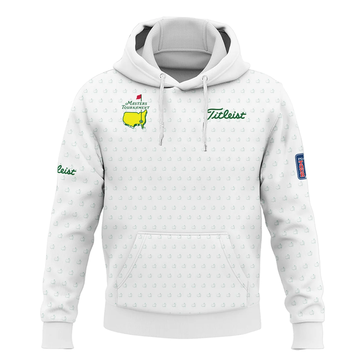 Golf Sport Masters Tournament Titleist Polo Shirt Sports Logo Pattern White Green Polo Shirt For Men