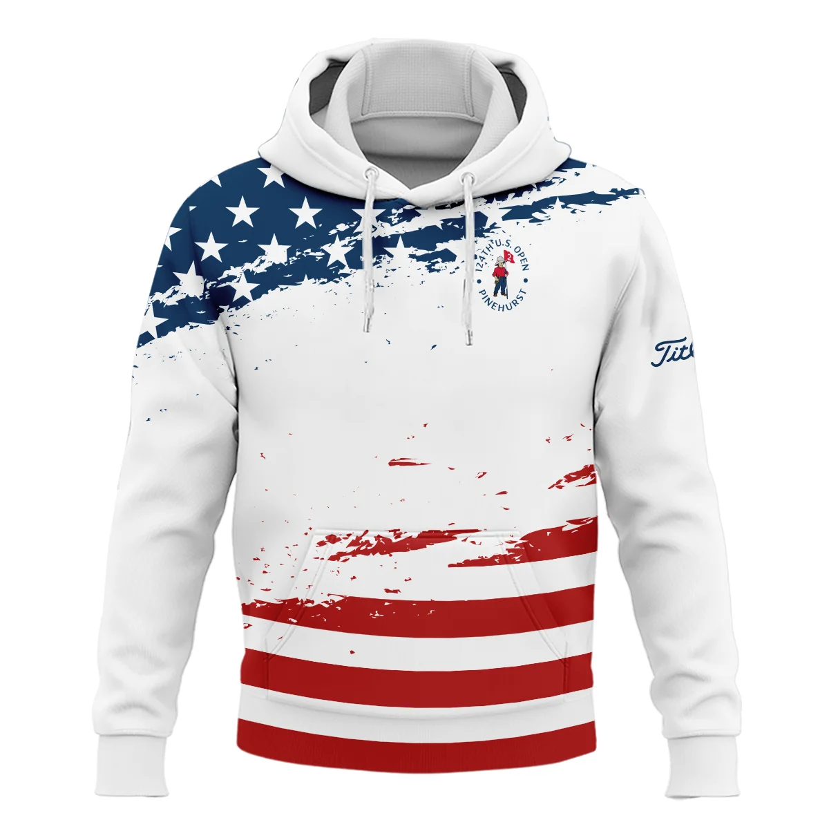 124th U.S. Open Pinehurst Special Version Titleist Hoodie Shirt Blue Red White Color Hoodie Shirt