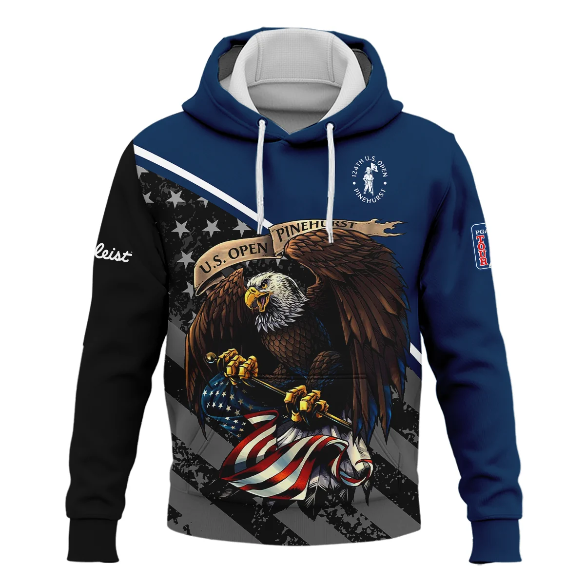 Special Version 124th U.S. Open Pinehurst Titleist Sleeveless Jacket Color Blue Eagle USA  Sleeveless Jacket