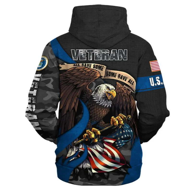 All Gave Some Some Gave All Veteran Eagle Flag U.S. Air Force Veterans All Over Prints Hoodie Shirt