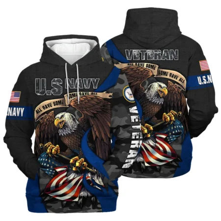 All Gave Some Some Gave All Veteran Eagle Flag U.S. Navy Veterans All Over Prints Hoodie Shirt