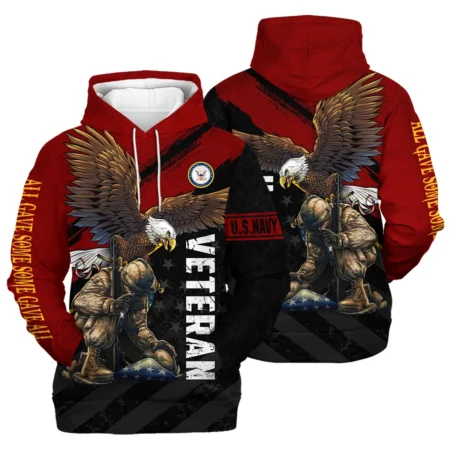 Veteran Eagle All Gave Some Some Gave All U.S. Navy Veterans All Over Prints Hoodie Shirt