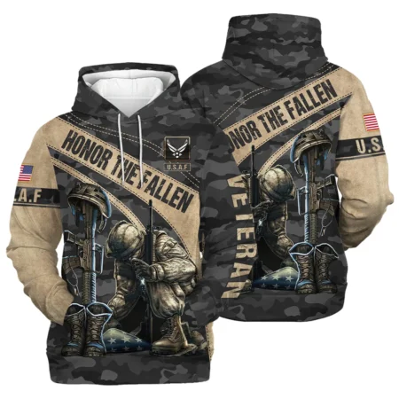 Veteran Camo Honor The Fallen U.S. Air Force Veterans All Over Prints Hoodie Shirt