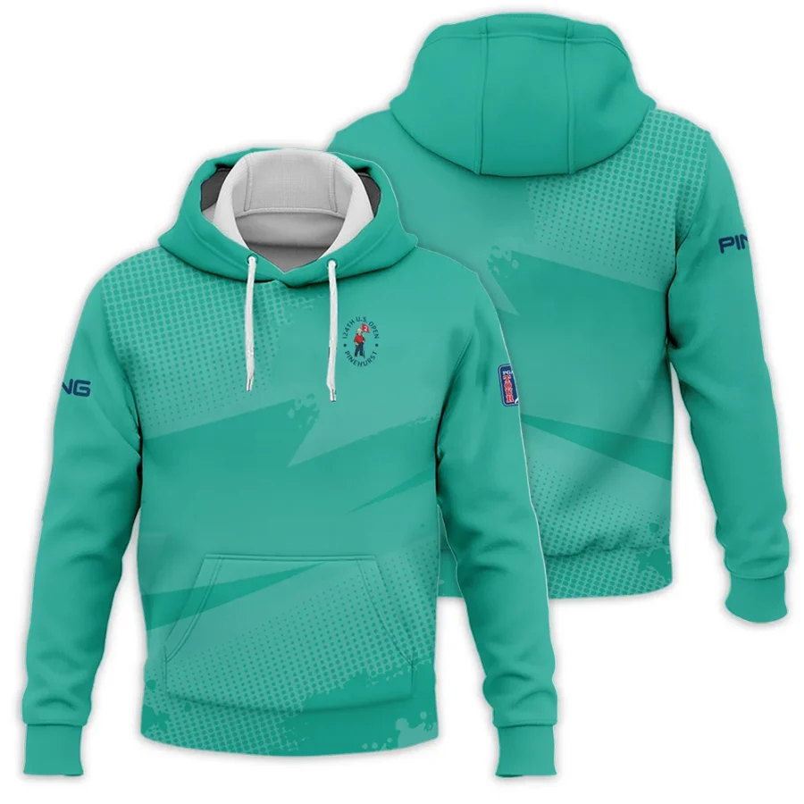 Golf Sport Pattern Green Mix Color 124th U.S. Open Pinehurst Ping Hoodie Shirt Style Classic
