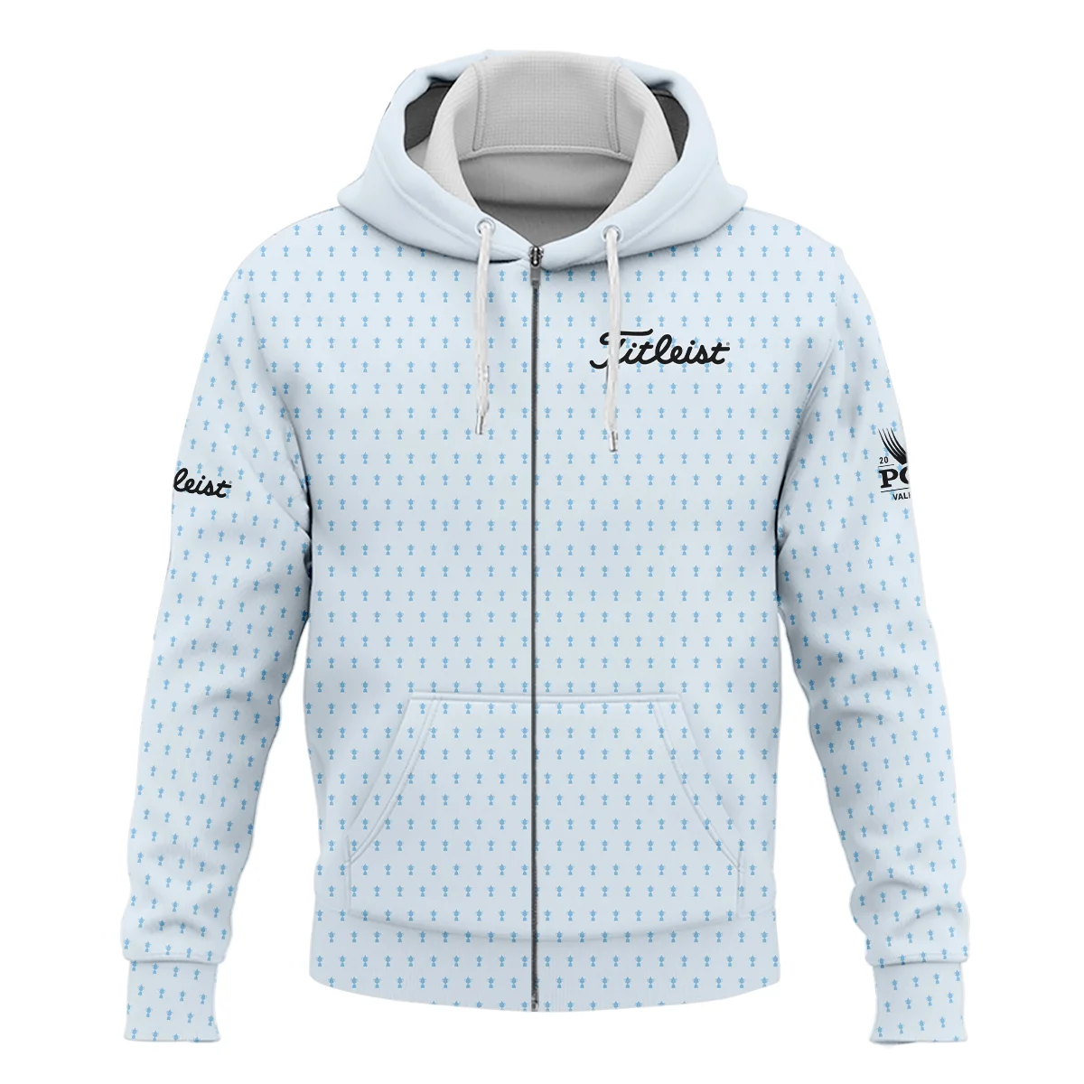 2024 PGA Championship Titleist Golf Sleeveless Jacket Light Blue Pastel Golf Cup Pattern All Over Print Sleeveless Jacket
