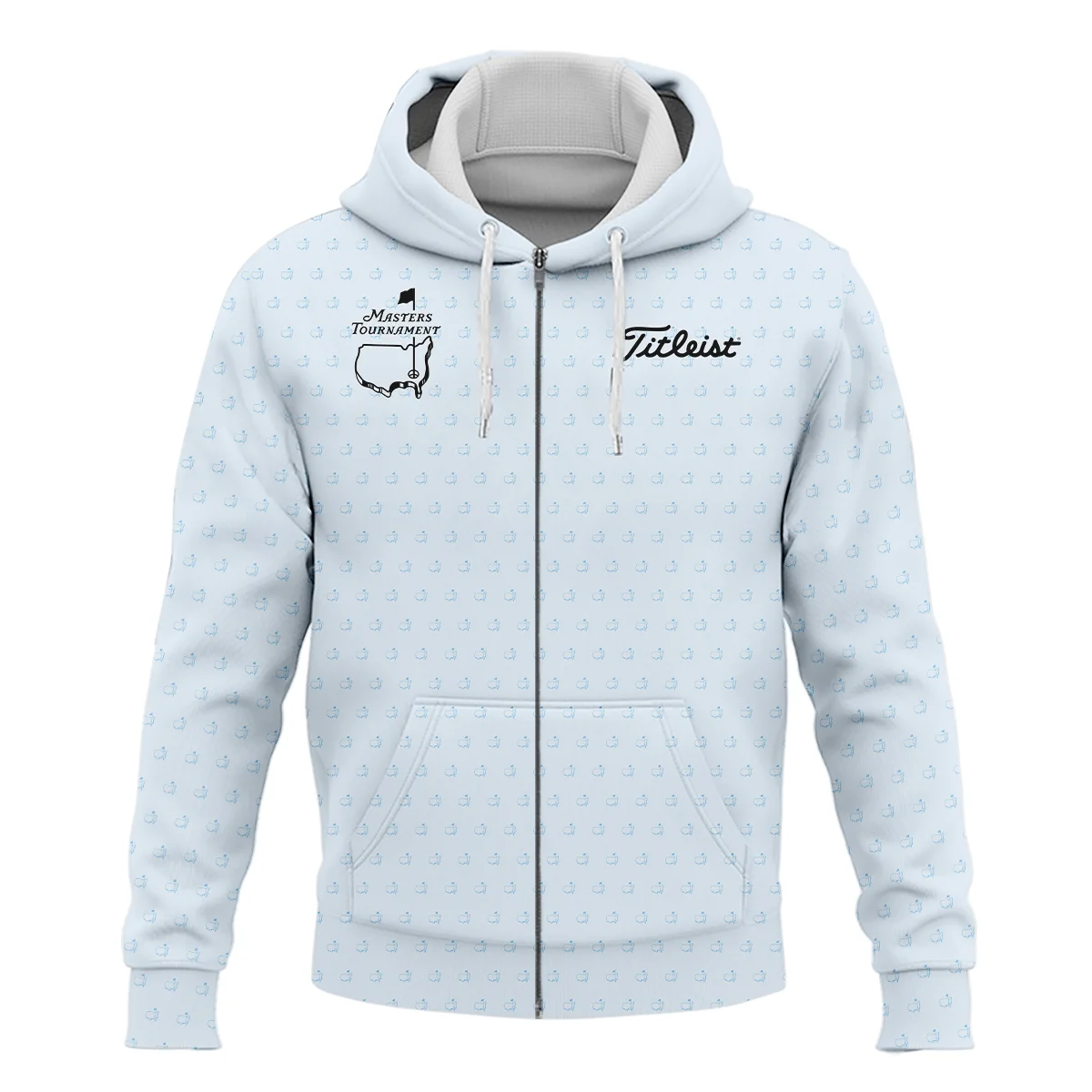 Pattern Masters Tournament Titleist Unisex Sweatshirt White Light Blue Color Pattern Logo  Sweatshirt