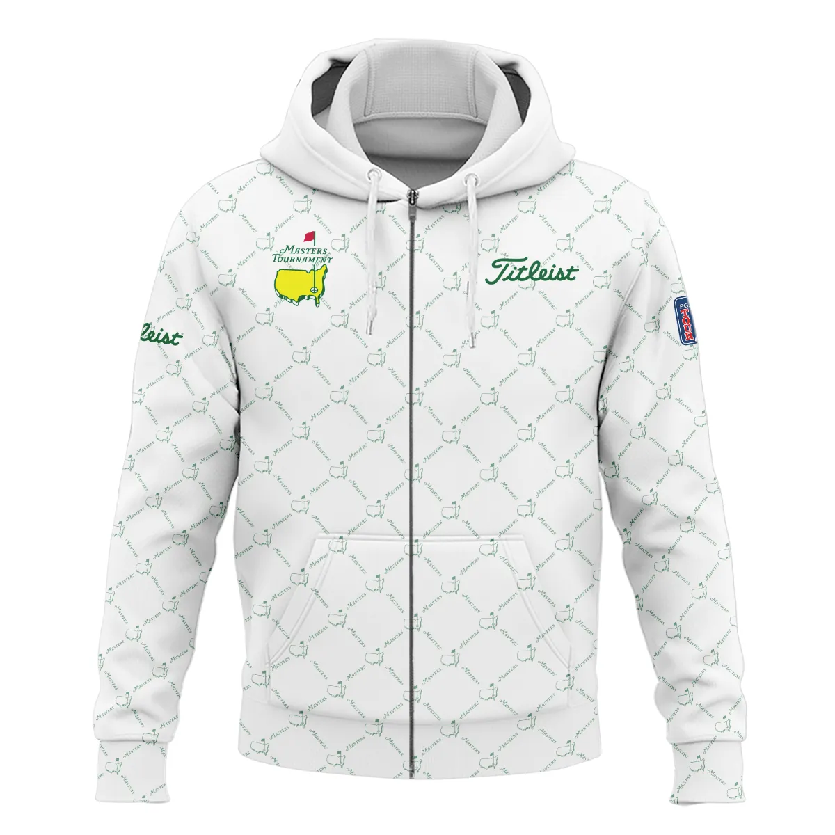 Golf Sport Pattern Color White Mix Masters Tournament Titleist Zipper Hoodie Shirt Style Classic