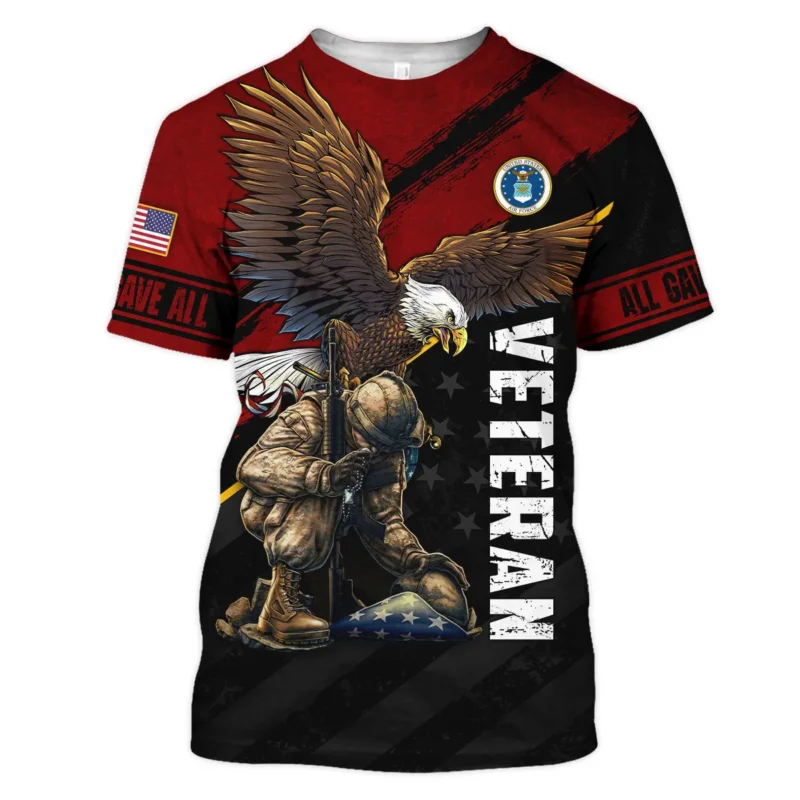 Veteran Eagle All Gave Some Some Gave All U.S. Air Force Veterans All Over Prints Unisex T-Shirt