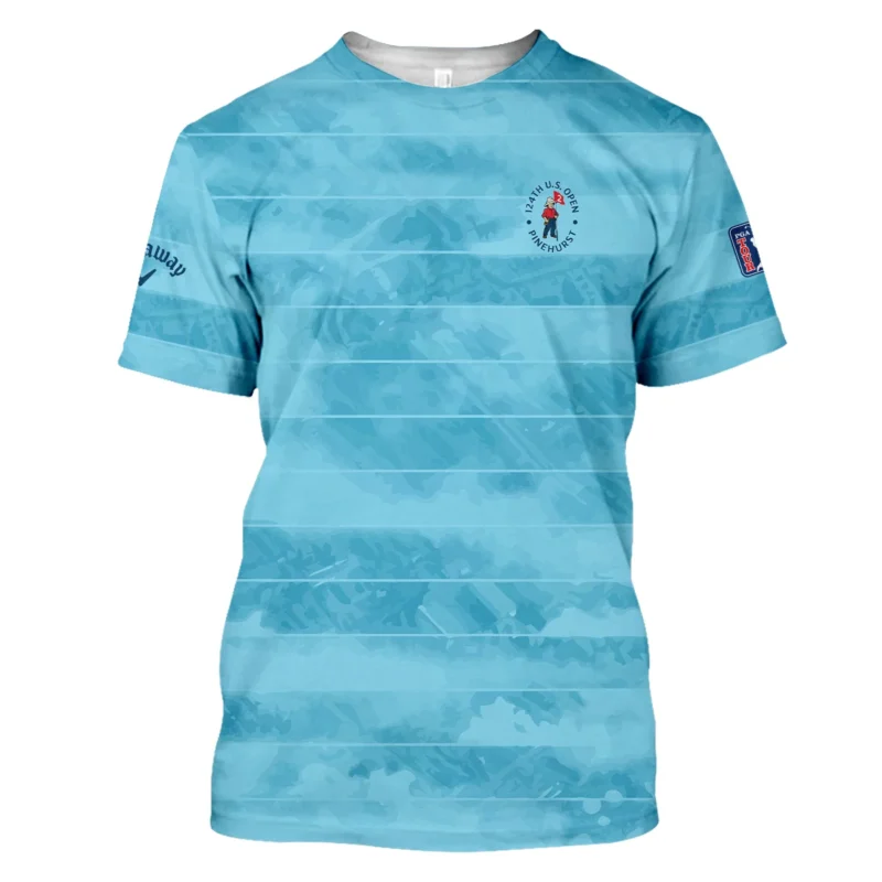 Callaway 124th U.S. Open Pinehurst Blue Abstract Background Line Performance T-Shirt Style Classic