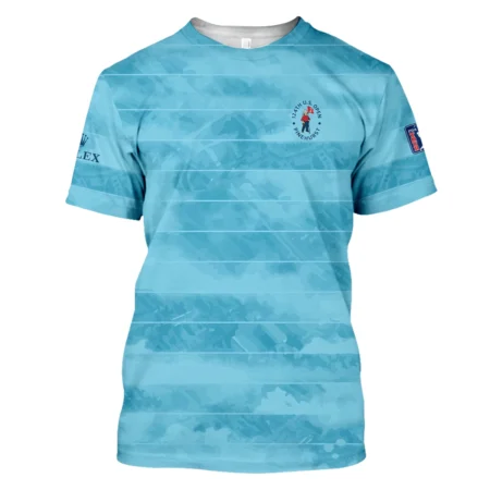 Rolex 124th U.S. Open Pinehurst Blue Abstract Background Line Performance T-Shirt Style Classic