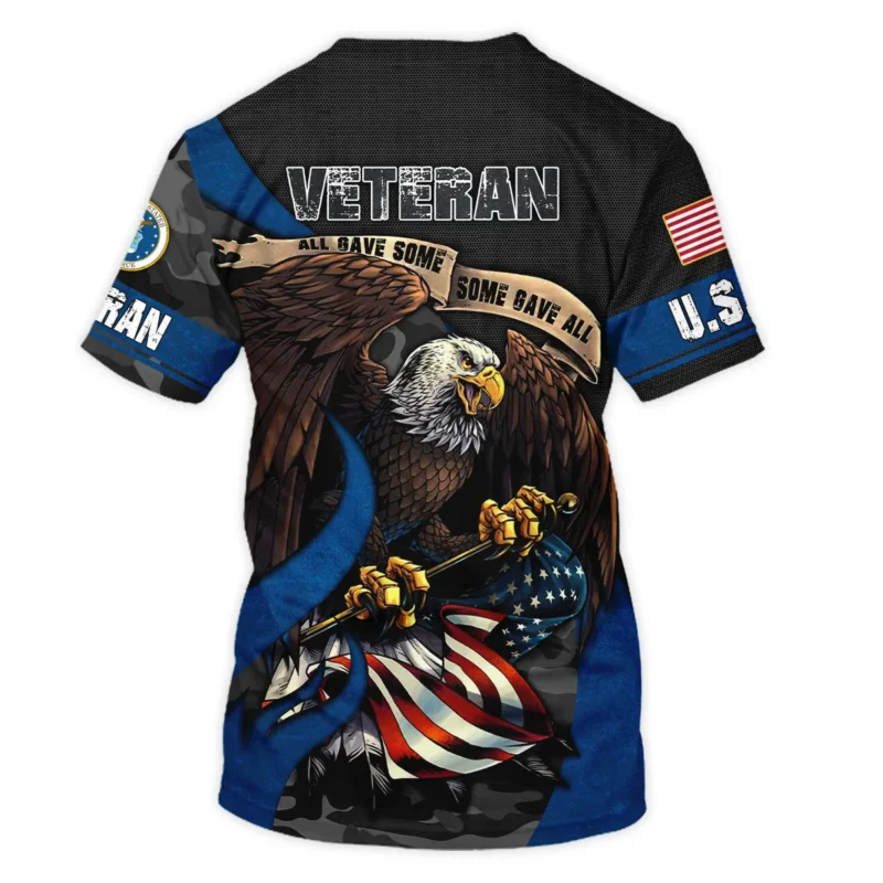 All Gave Some Some Gave All Veteran Eagle Flag U.S. Air Force Veterans All Over Prints Unisex T-Shirt